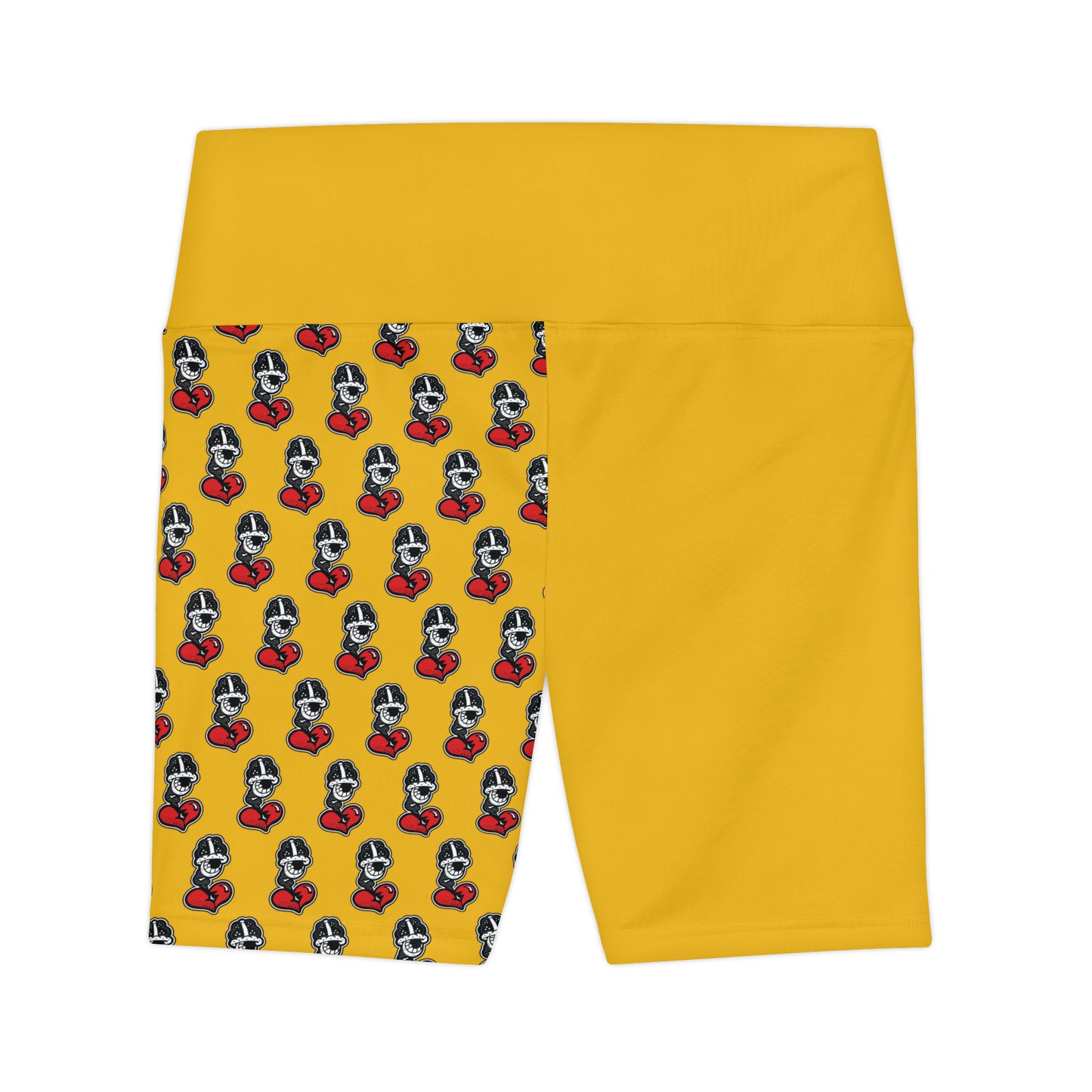 Yellow Women's Workout Shorts (AOP)