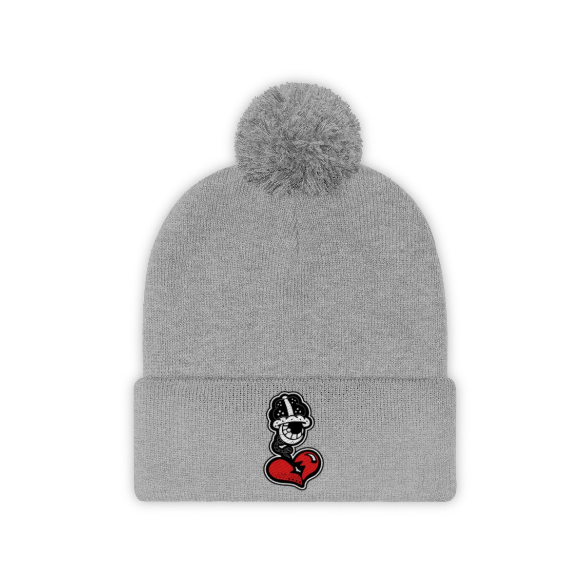 “Drippy Bean” Pom Pom Beanie