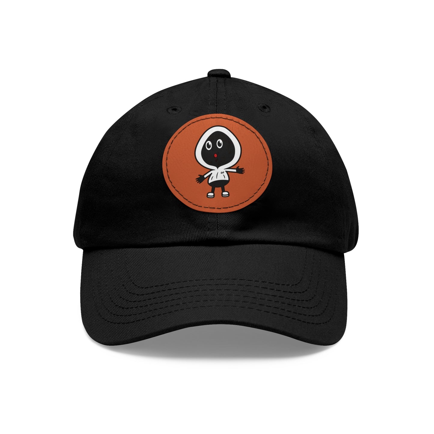 OG Dope Fiction Dad Hat with Leather Patch (Round)