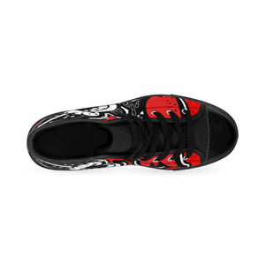“Dripaveli Reds" Men's High-top Sneakers