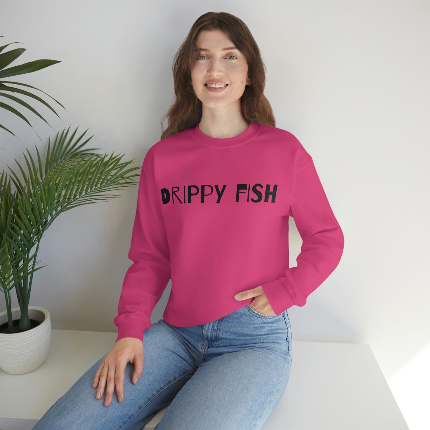 Drippy Fish™(blk lbl) Crewneck Sweatshirt