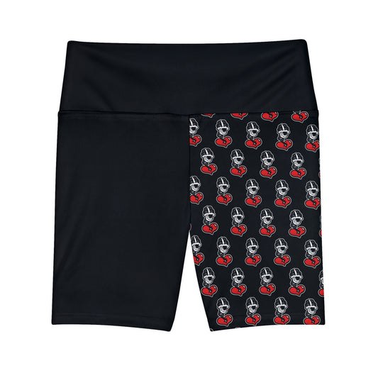 Black Women's Workout Shorts (AOP)