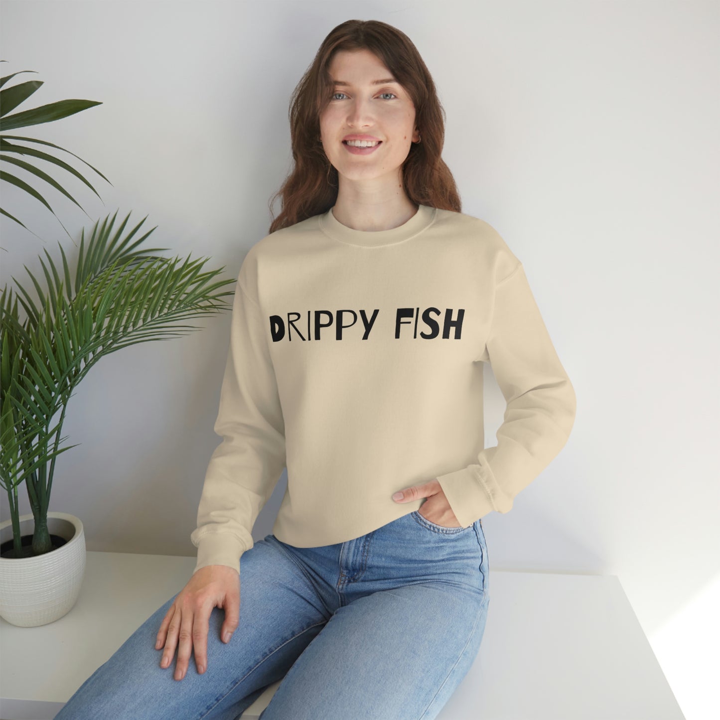 Drippy Fish™(blk lbl) Crewneck Sweatshirt