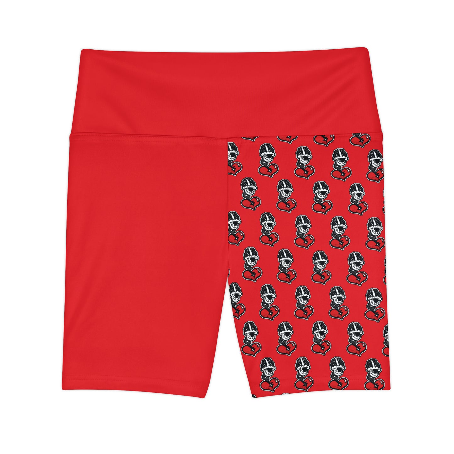 DF Collection "Women's Red Workout Shorts" (AOP)