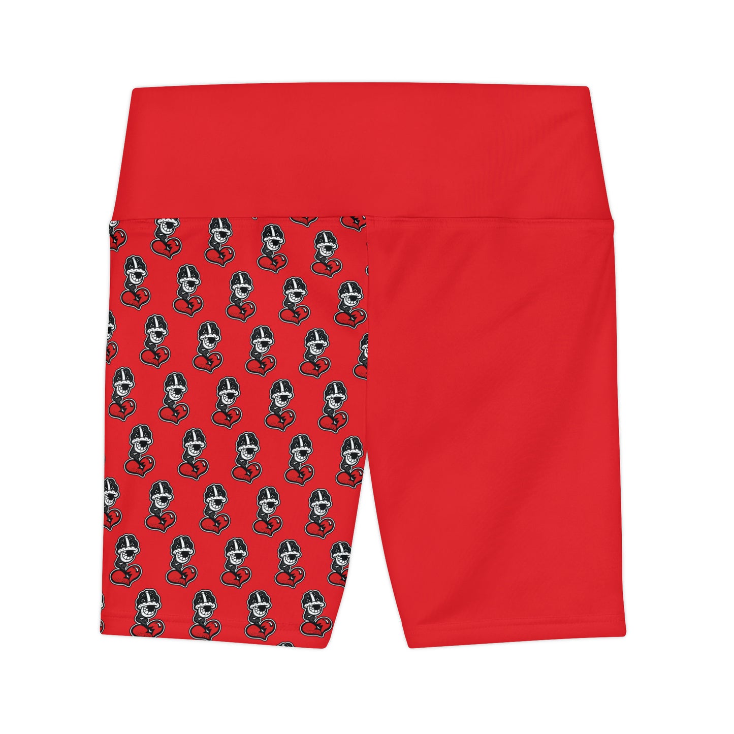 DF Collection "Women's Red Workout Shorts" (AOP)