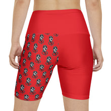 Load image into Gallery viewer, DF Collection &quot;Women&#39;s Red Workout Shorts&quot; (AOP)