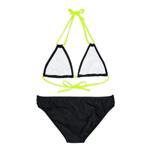 Load image into Gallery viewer, Black Fish Strappy Bikini Set (AOP)