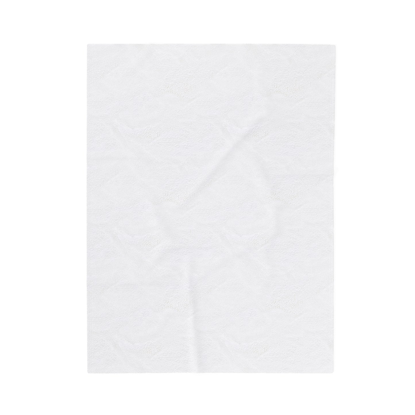 White Velveteen Plush Blanket