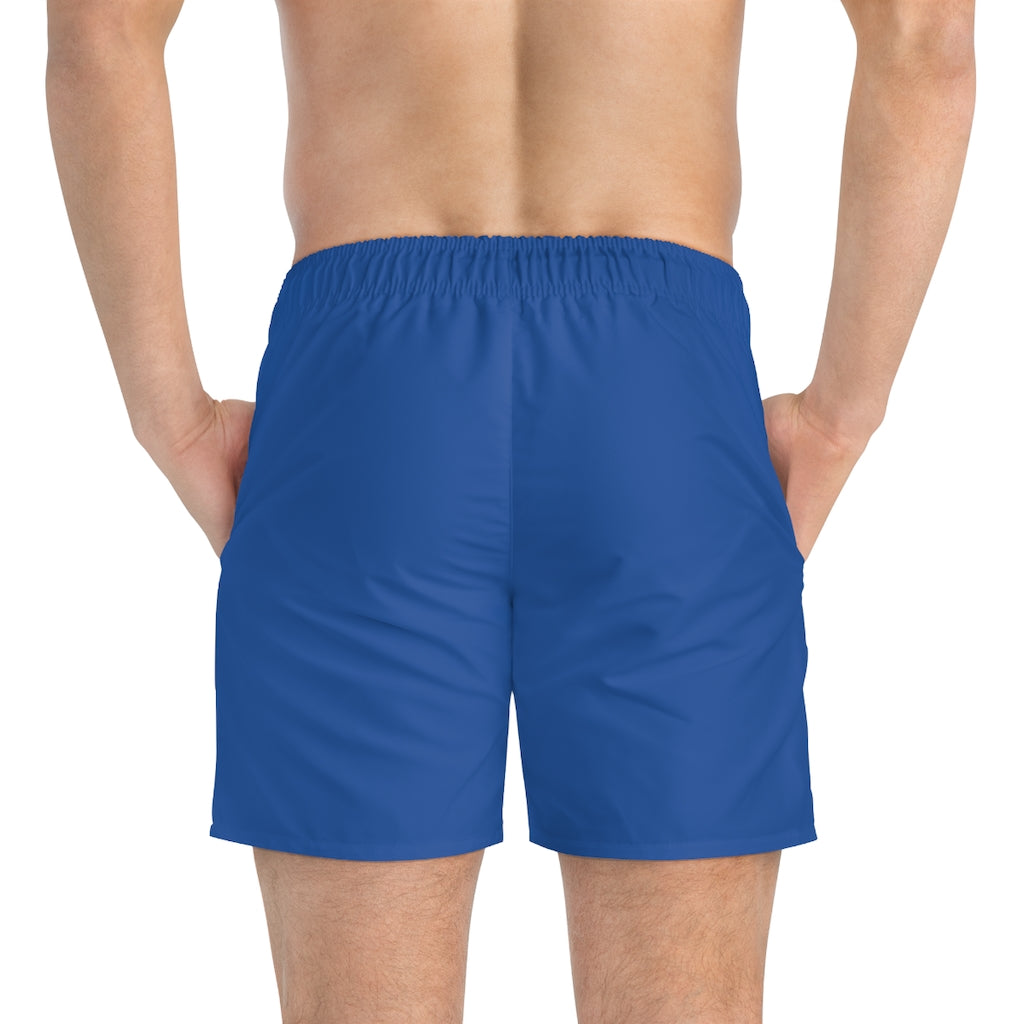 “Dope Fiction” Blue Swim Trunks