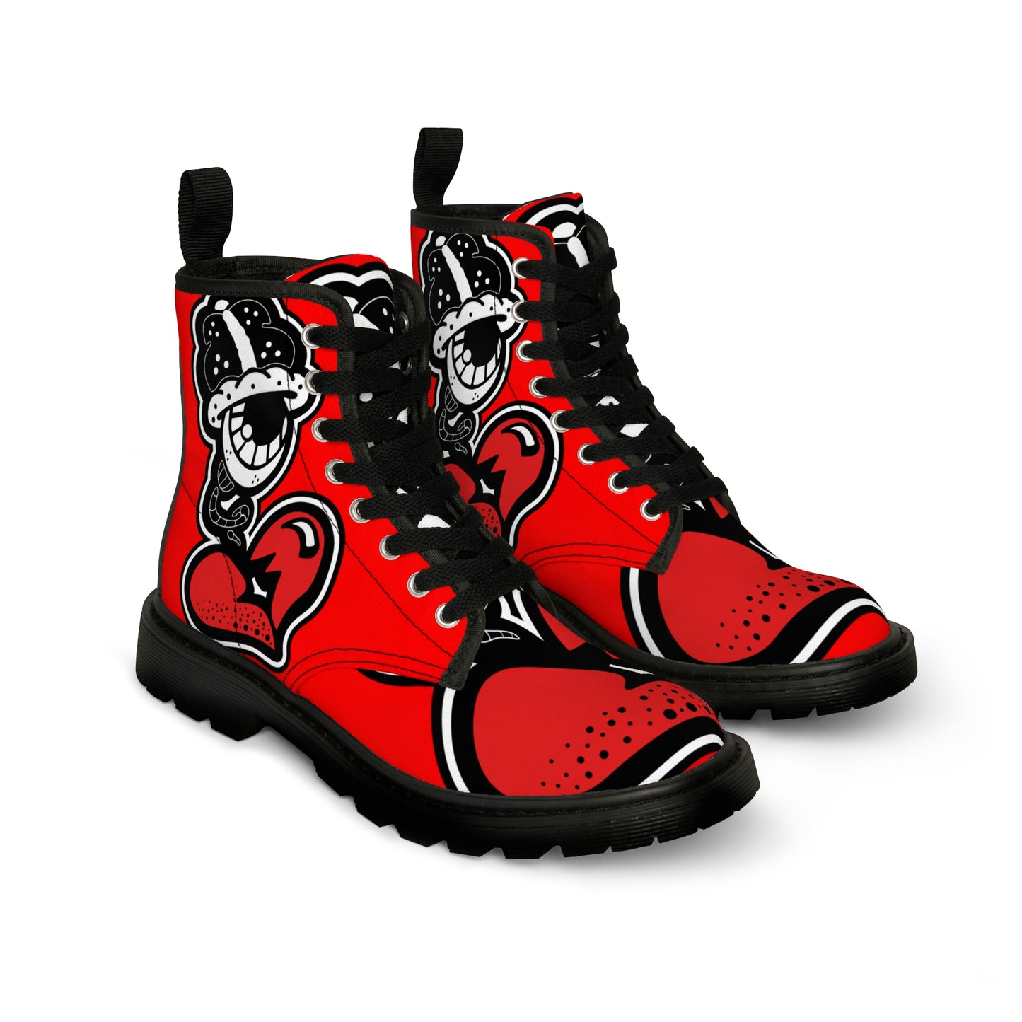 "Drippy Red" Women's Martin Boots