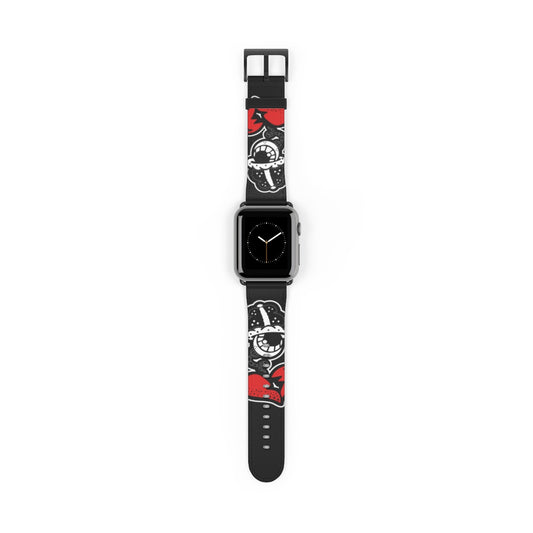 "Drippy Fish Blk" Watch Strap