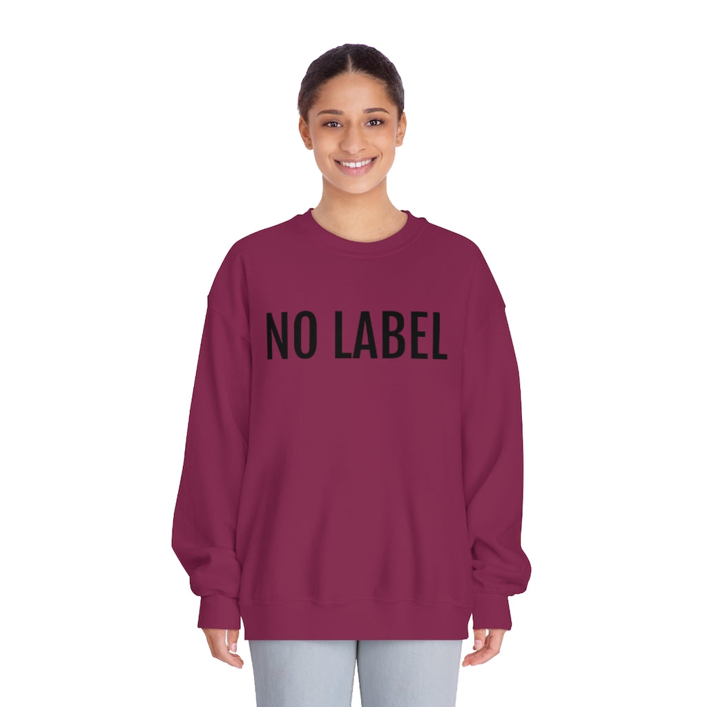 "NO LABEL BRAND” Unisex DryBlend® Crewneck Sweatshirt