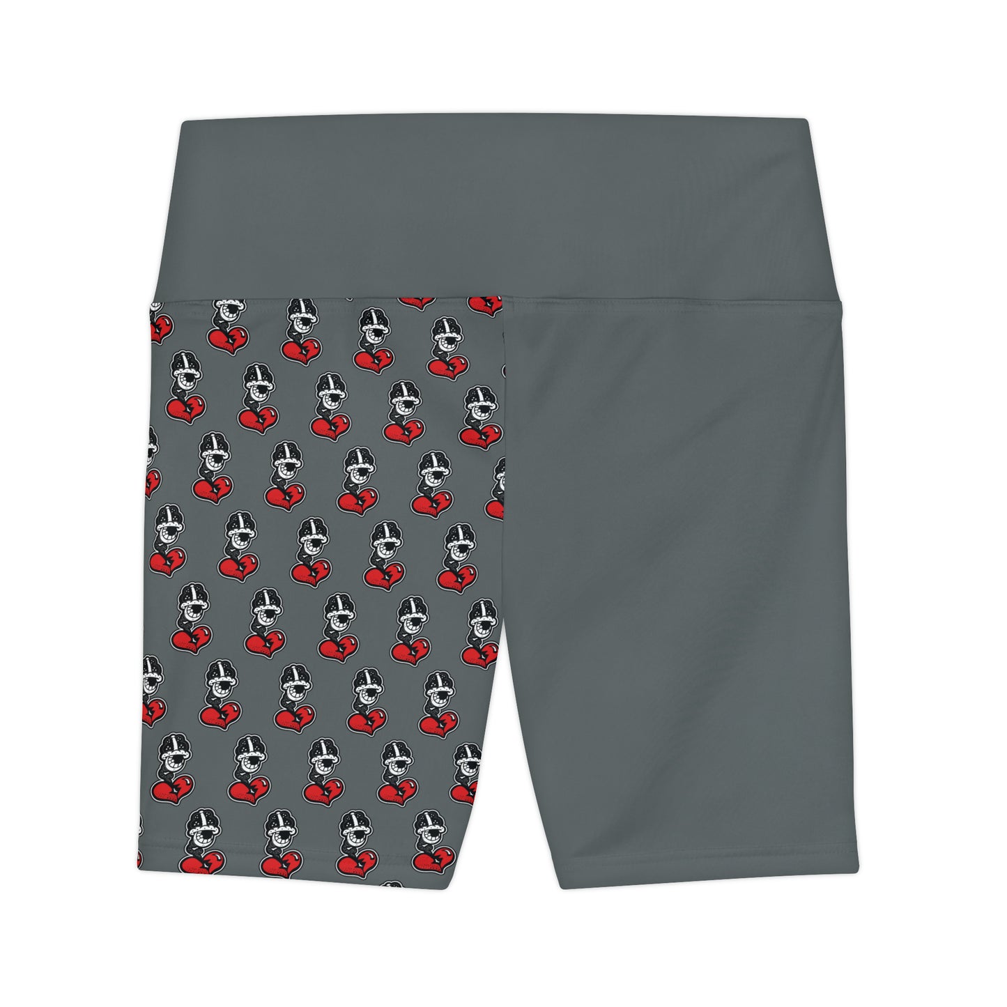 DF Collection Women's Grey Workout Shorts (AOP)