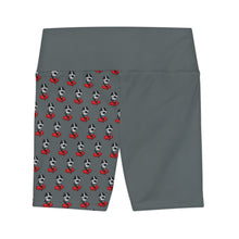Load image into Gallery viewer, DF Collection Women&#39;s Grey Workout Shorts (AOP)
